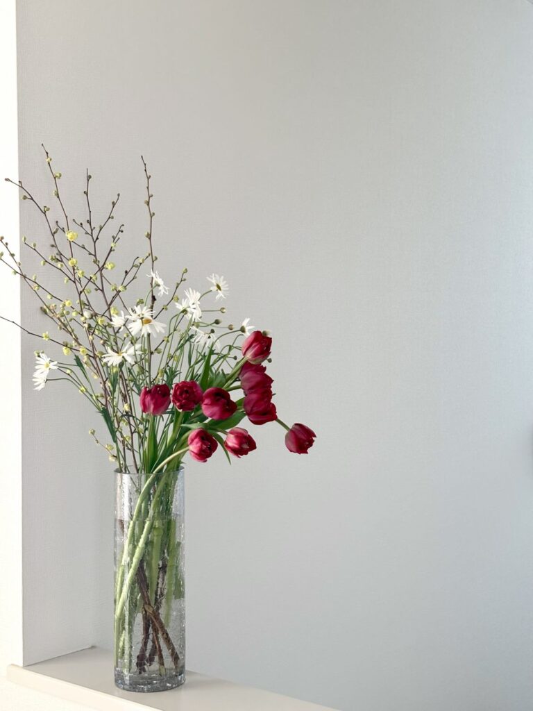 空間装花　華やかな色